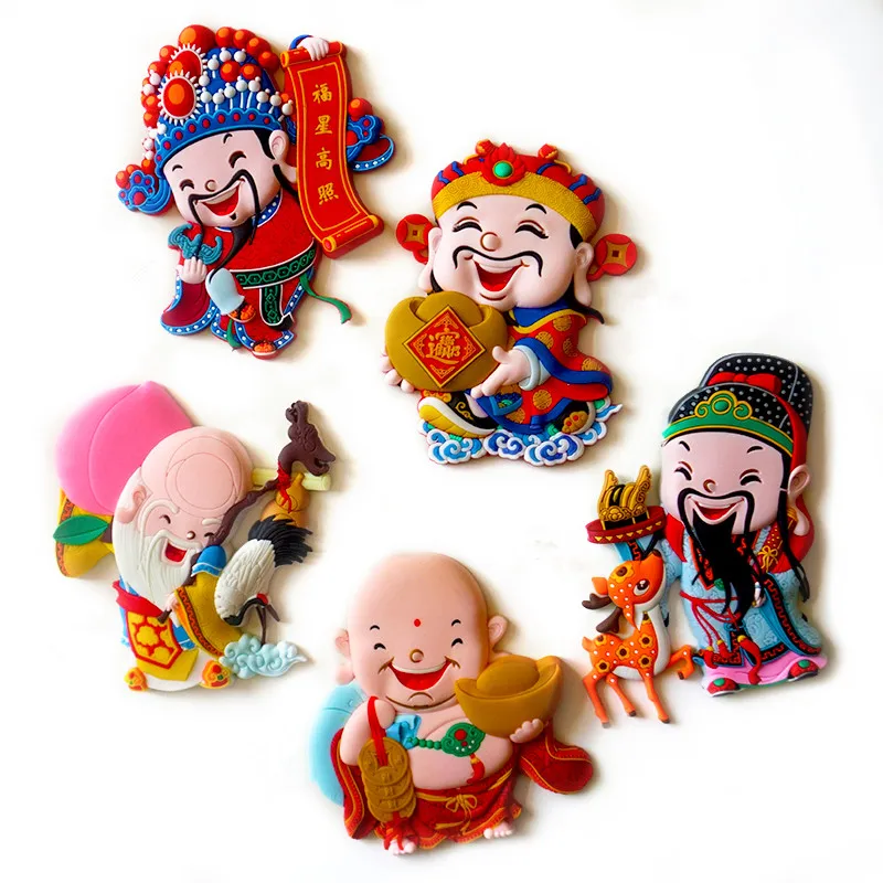 

China Wind Lifetime Pick Peach 3D Fridge Magnets World Travel Souvenirs Refrigerator Magnetic Sticker Home Decortion Gift