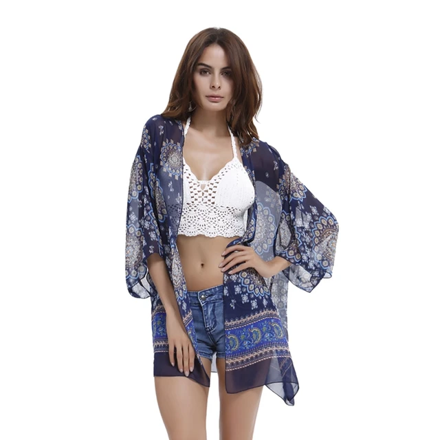 Special Price 2018 Summer Beach Cover Up Floral Print See Through Chiffon Gauze Tulle Voile Cardigan Beach Wear Wrap Blouse Cover-ups Pareo Special Price 2018 Summer Beach Cover Up Floral Print See Through Chiffon Gauze Tulle Voile Cardigan Beach Wear Wrap Blouse Cover-ups Pareo