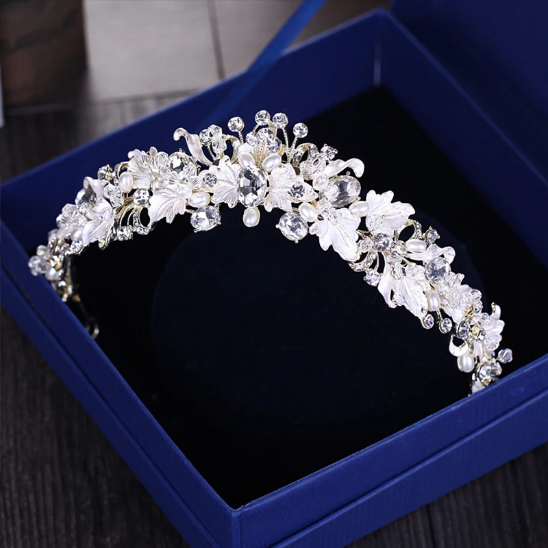 Bridal Wedding Headband Crystal Flower Tiara Crown Hair Rhinestone Bridal Wedding Headband Crystal Flower Tiara Crown Hair Rhinestone