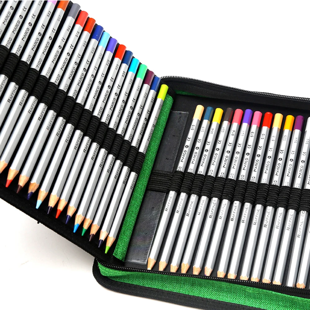 

120 Holes Pencils Case School Large Portable PU Leather Capacity Pencil Bag For Students Painting Sketch Art Supplies Penalty