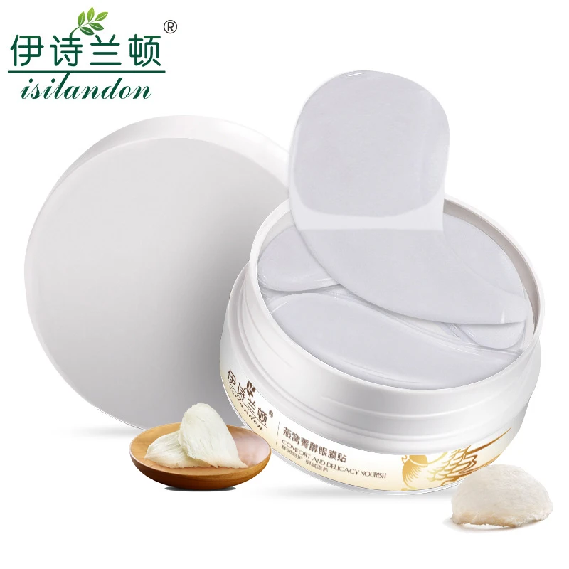 

ISILANDON Bird's nest Aquagel Collagen Eye Mask Ageless Sleep Mask Eye Patches Dark Circles Face Care Mask Skin Care Whitening