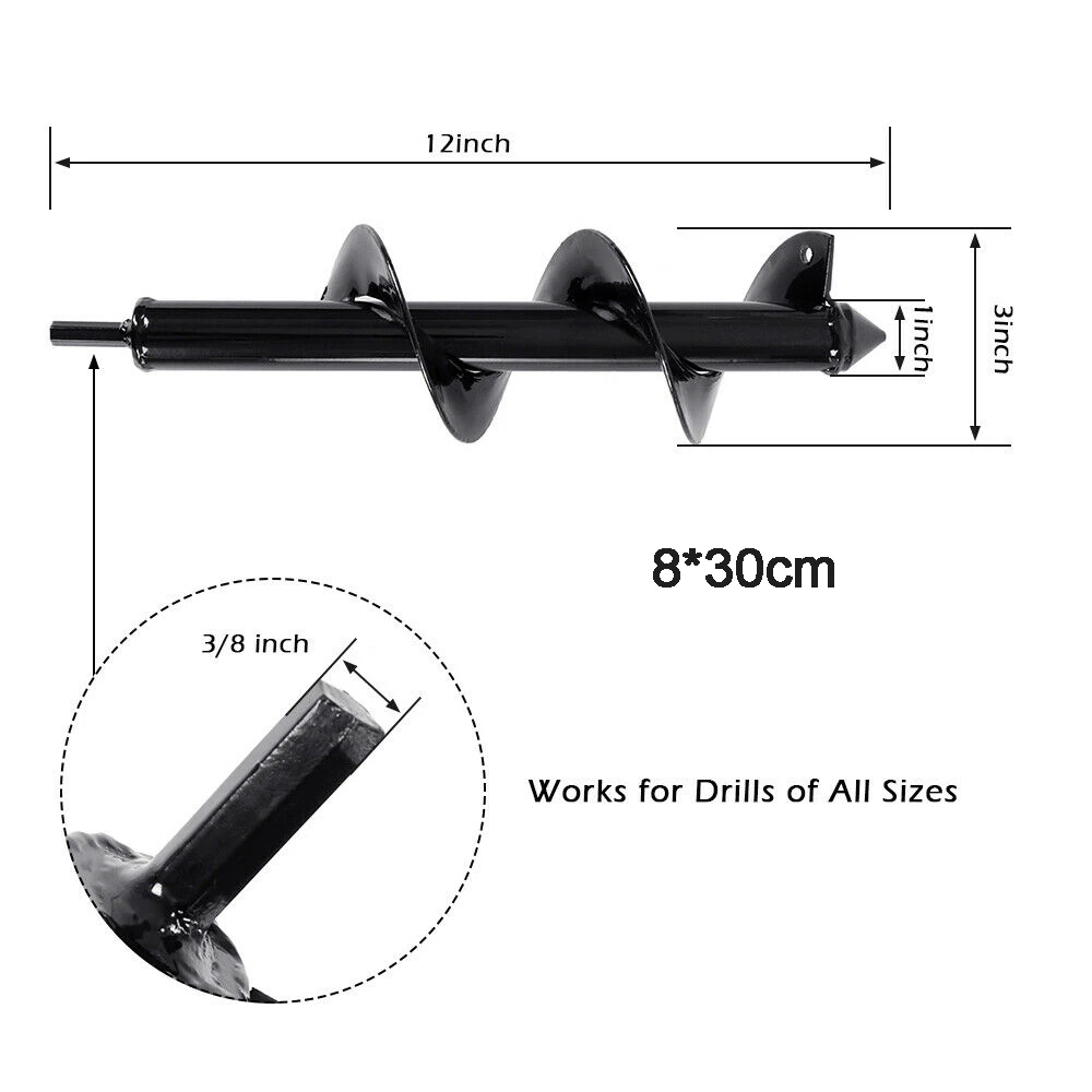 Садовый Бур, спиральное сверло, Рото, Цветочная плантаторная лампа, шестигранный вал, сверло, сверло, садовое постельное белье, посадочное отверстие, инструмент для экскаватора