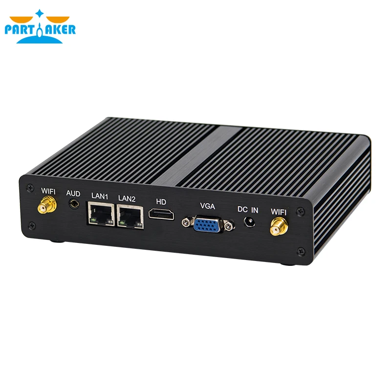 Дешевый Intel Core i3 4030U Celeron 2955U Мини ПК Windows 7 Barebone компьютер DDR3L 4K HTPC двойной Lan