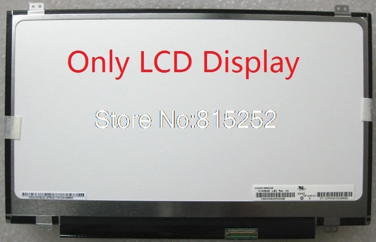 

Laptop LCD Display Screen+Touch For lenovo Ideapad U410 U410T LZ8 B140XTN02.3 1366*768 Assembly 40Pin N140BGE-LB2 B140XTN02.0