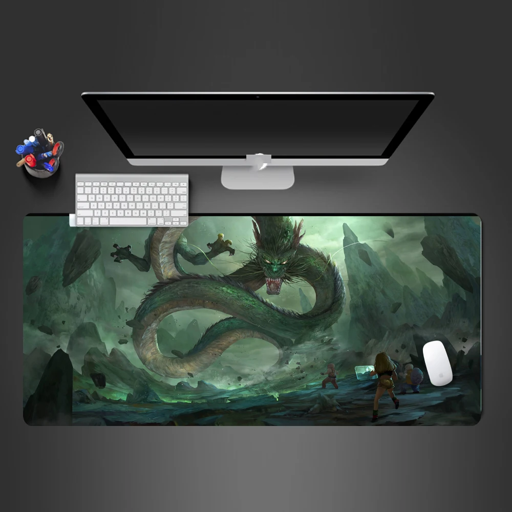 

Dragon Ball Anime Green Dragon Durable Mousepad With Rubber Big Lock Edge Computer Hanging Screen Game Mouse Pad Game Mat