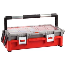 Ящик для инструмента ЗУБР КОМБО-22(11 съемных отделений, металлические замки