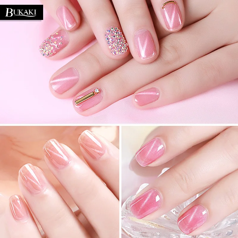 BUKAKI Rosa ojo de gato Gel esmalte híbrido pintura Gel laca barniz magnético necesita fuerte imán ojo de gato Gel polaco BUKAKI Rosa ojo de gato Gel esmalte híbrido pintura Gel laca barniz magnético necesita fuerte imán ojo de gato Gel polaco