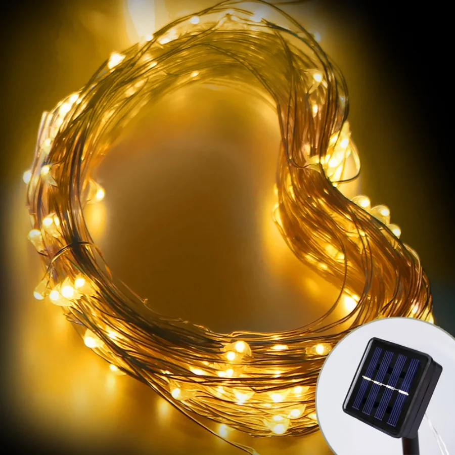

LED Solar String Lights Waterproof Solar Fairy Light 10M 20M LED Solar Light for Outdoor Holiday Home Christmas Garland Decor