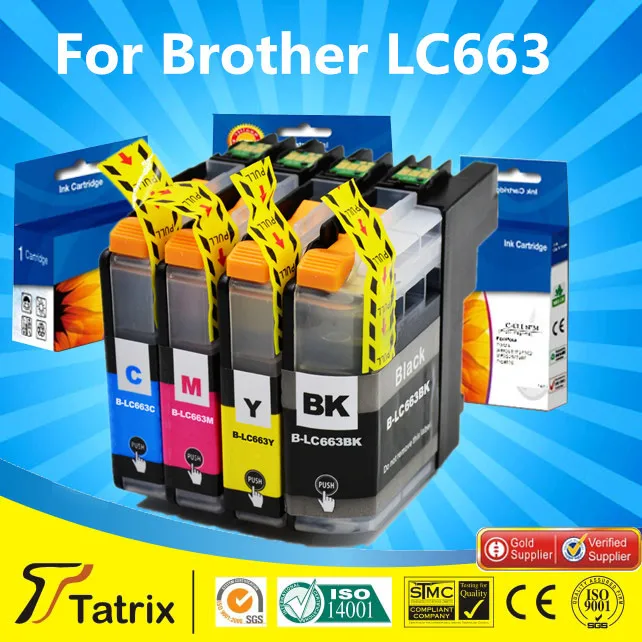 

High quality for Brother LC663 compatible ink cartridge LC 663 printer ink cartridge for brother MFC-J2320/  MFC-J2720