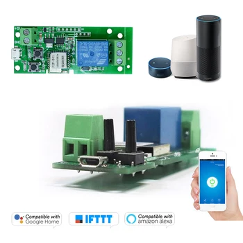

eWeLink USB 5V Wifi Switch Wireless Relay Module Smart Home Automation Module Remote Control Timer Switch For Alexa Google Home