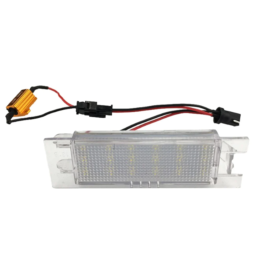 2 x SMD 3528 Белый свет 18 светодиодов Лампа для номерного знака 12 В Opel Astra Zafira H Corsa DB Canbus