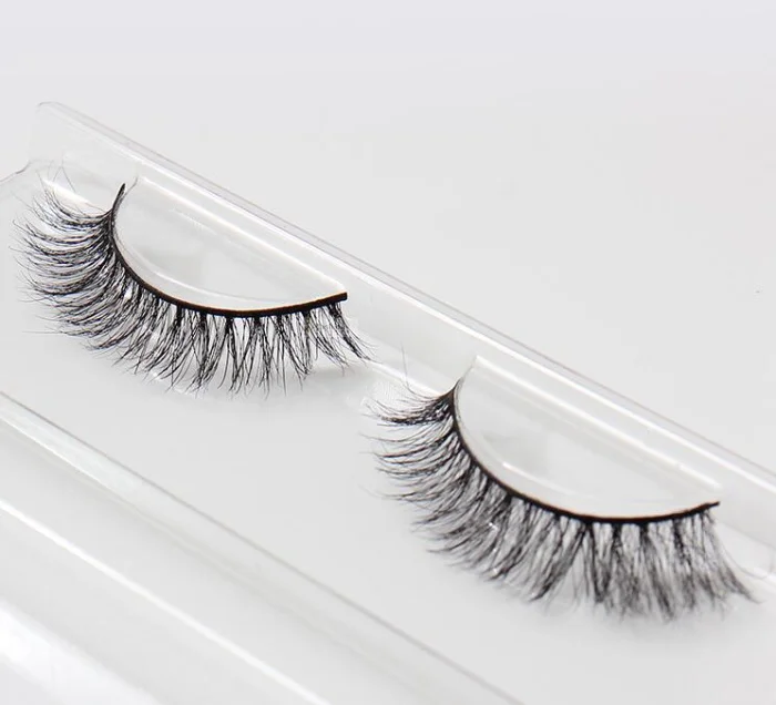 

1pair nature Mink Eyelashes Black False Eyelashes Long Cross Fake Eye Lashes Extension accessory Makeup tools