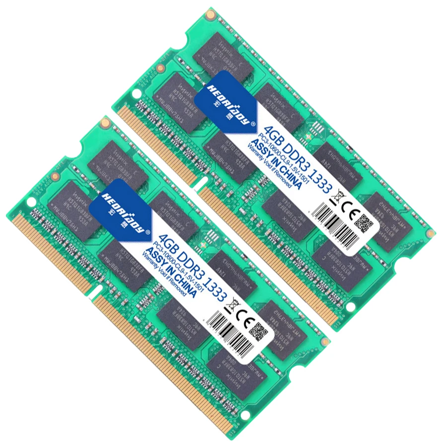 HEORIADY DDR3 ноутбук 4 ГБ 1333 мГц memoria оперативной памяти Тетрадь sodimm памяти