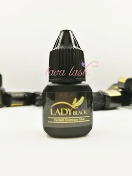 

Free shipping eyelash extensions black lady glue No Sealed Bag 1 bottles/lot 5ml low irritation fast drying for sensitive skin