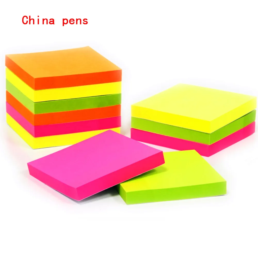 

100 sheets Self Adhesive Memo Pad Sticky school office stationery Notes Bookmark Sticker Paper Planners Notebook
