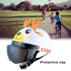 Детский летний шлем милый мультяшный детский шлем велосипедный скутер защитный шлем с сетчатой хлопковой подкладкой