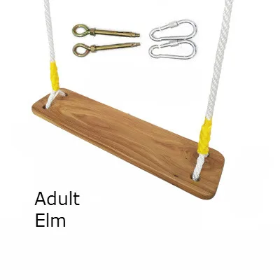 Columpio de madera maciza de madera para niños al aire libre juguete