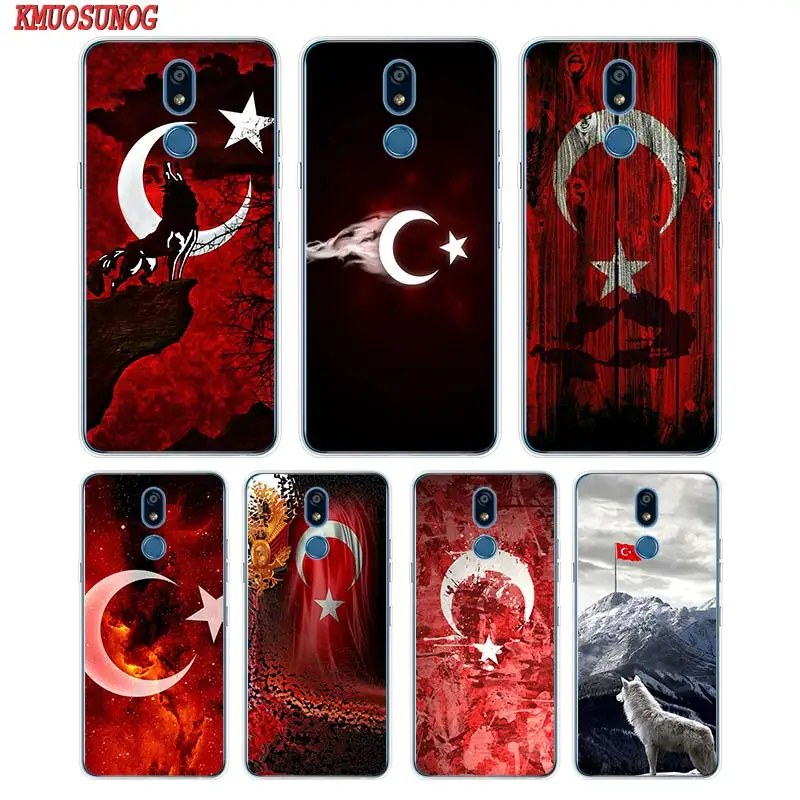 

Silicone Soft Phone Case Turkey Flag for LG K50 K40 Q8 Q7 Q6 V50 V40 V35 V30 V20 G8 G7 G6 G5 ThinQ Mini Cover