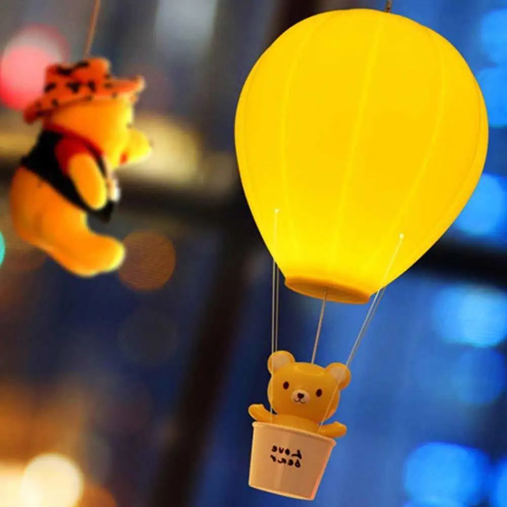 

Hot Air Balloon Baby Nursery Desk Lamp Dimmable USB Rechargeable Touch Switch Kawaii Cartoon Children Bedroom LED Night Light