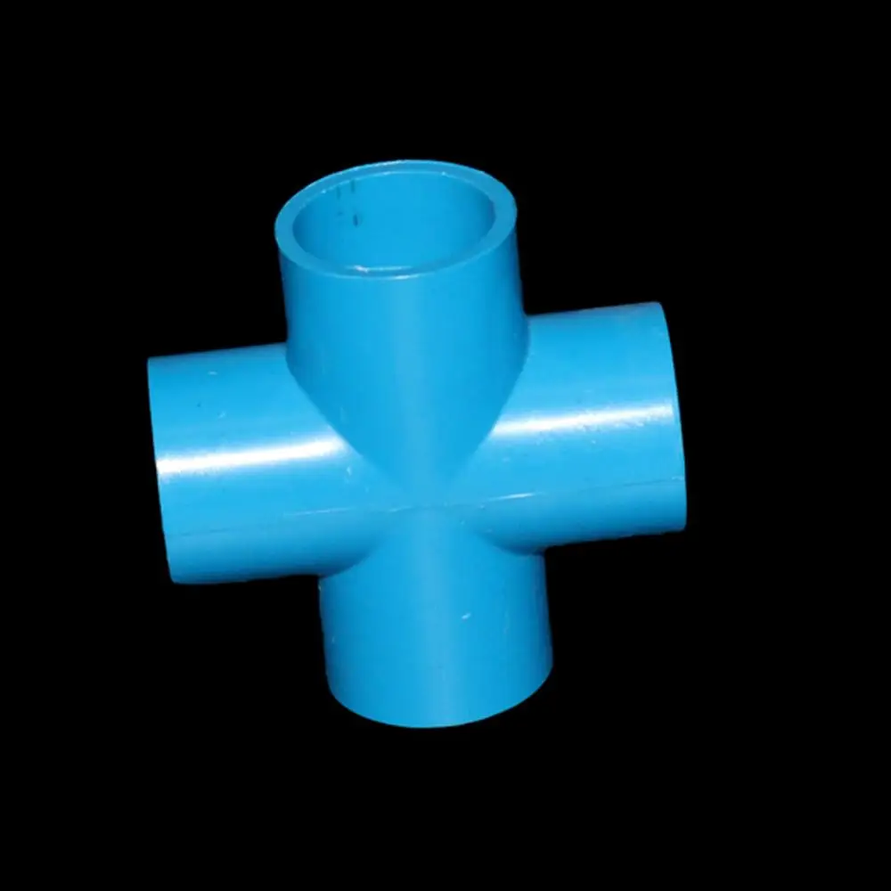 Крестовина, тройник, локоть, прямой внутренний соединитель 32 мм, 25 мм, 20 мм ПВХ трубы соединительные садовые водопроводные трубы адаптер аквариумные фитинги - Цвет: Blue