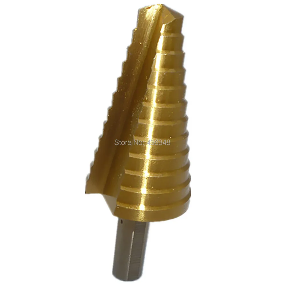 Titanium Coated Step Drill Bit 7/16" 1" 1/8" Multi Step Drill Bits Hss