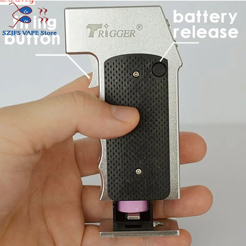 

E-cigarette Original Yiloong Fogger TRIGGER BOX 50w mod Silicone Bottle Self-adjusting 510 Pin E cigs Vape Mods No Battery N1 Pr