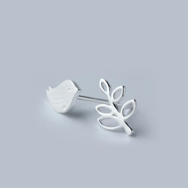 925 Sterling Silver Love Birds Stud Earrings Women Fashion Jewelry,Silver 925 Sterling Silver Love Birds Stud Earrings Women Fashion Jewelry,Silver