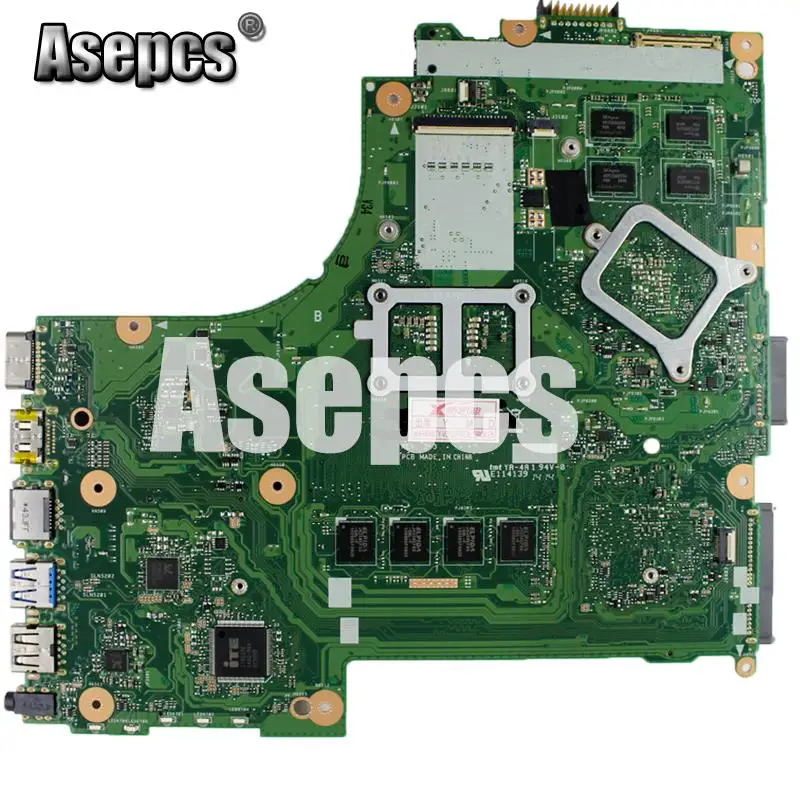 Asepcs X450CC материнская плата для ноутбука For Asus X450C X450 тест оригинальная 4GB RAM I5 3337U