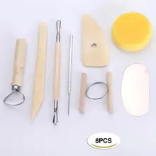 Деревянные наборы керамических инструментов глиняный пластиковый мягкий набор ножей