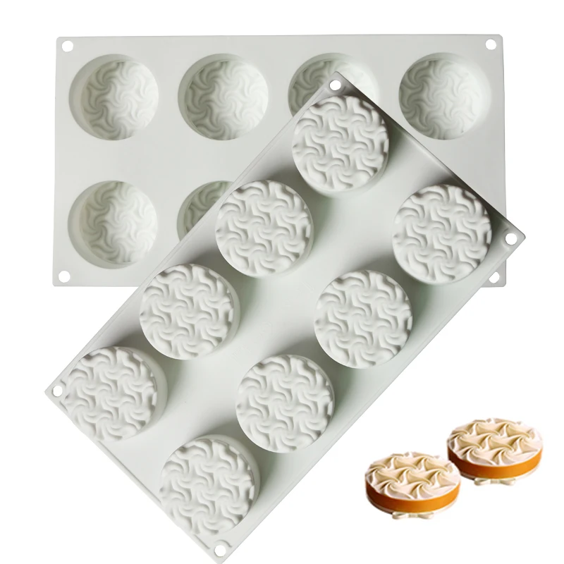 

Ice cream flower shape silicone cake mold french desserts White Molds Sugarcraft Dessert Cake Decorating Tools