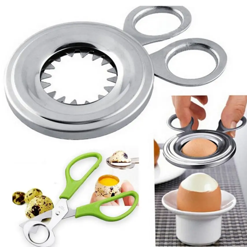 

Stainless Steel Pigeon Quail Egg shells Scissors Bird Cutter Opener Egg Slicers Cigar Cutter Kitchen Tool Clipper ISHOWTIENDA
