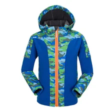 Детская зимняя флисовая Водонепроницаемая теплая куртка для мальчиков и девочек спортивные походные куртки