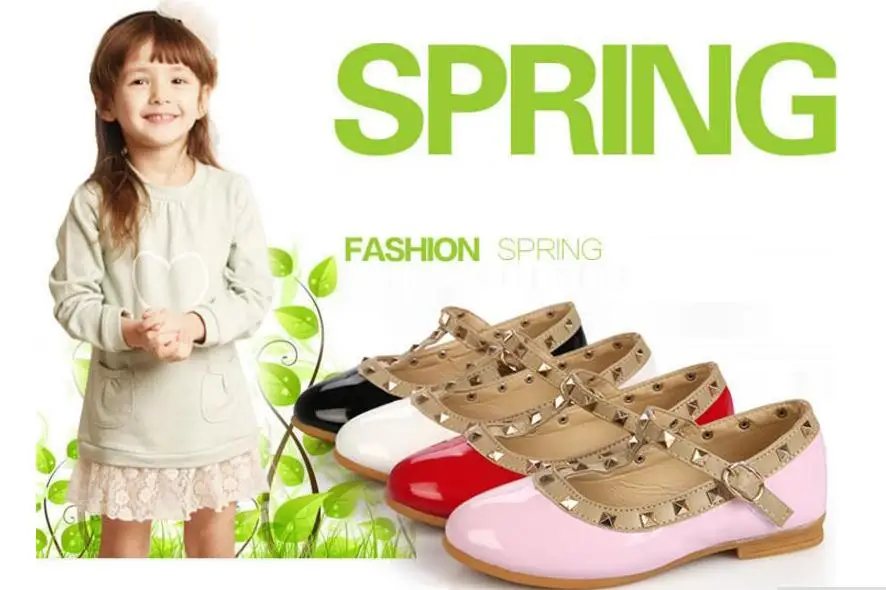 Супер мягкие резиновые подошвы Eur21-30 детей для маленьких девочек из искусственной кожи кроссовки обувь для отдыха enfant обувь для детей