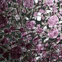 Фиолетовая Роза лист летние ткани бархатное кружево африканская вуаль кружево африканская кружевная ткань занавески бархатная вышивка бархатная ткань