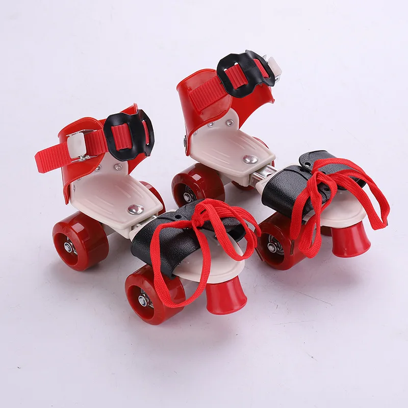 

Entry Level Children Roller Skates Shoes With Safety Off Button Resistance Material Free Sliding Gifts for Kids Adjustable size