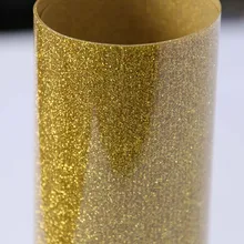 Sunice блестящие теплопередающие футболки/текстиль тонкий золотой цвет HTV 50 см на лист 50 см