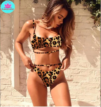 

2019 women's new Europe and the United States summer split triangle swimsuit foreign trade sexy tight bikini