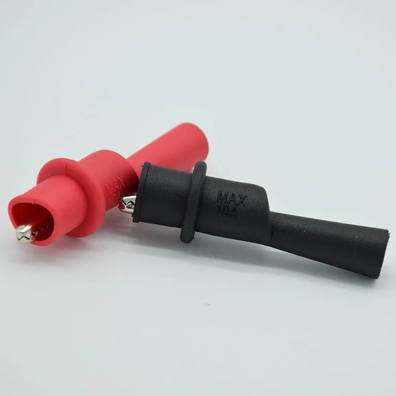 Insulated MultiMeter Test Lead Meter Alligator Clip Crocodile Clamp Probe For Test Tool Accessory 2pcs
