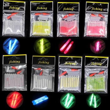 10pcs/Bag 4.5*40mm Fireflies For Fishing Float Fluorescent Lightstick 1