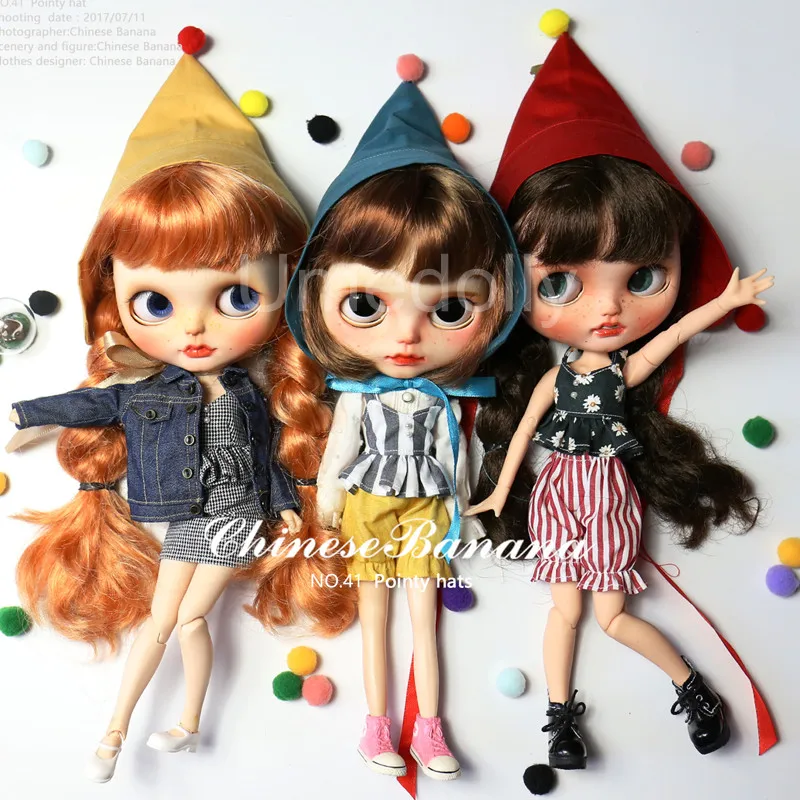

1PCS Lovely Elf Hats for Blyth Doll Cap Accessories