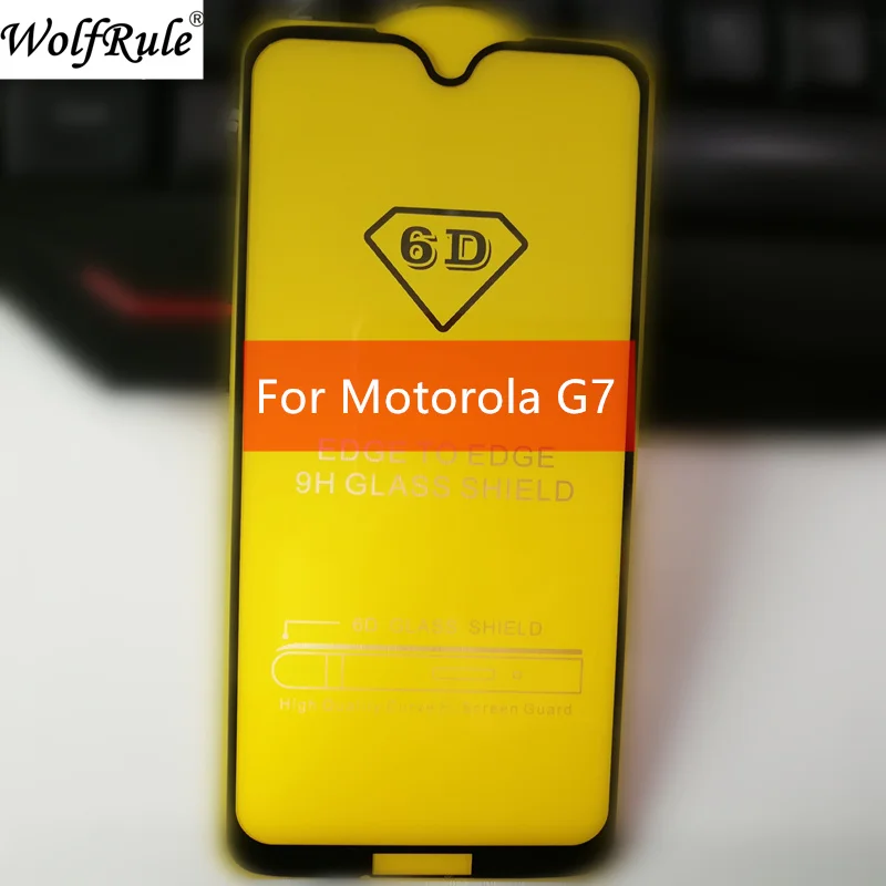 Закаленное стекло для Motorola Moto G7 Plus защита экрана Plus/G7 полное покрытие и клеевое