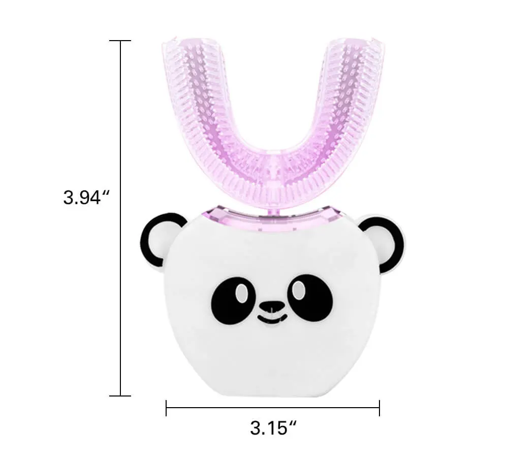 Электрическая зубная щетка белого цвета для детей 7-14 лет, u-образная Автоматическая звуковая зубная щетка для детей 360 градусов