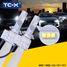 TC-X Luxeon ZES LED Headlight H11/H8/H9 9006/Hb4 9005/Hb3 H4 H7 Replacement High Beam Low Beam Fog Light