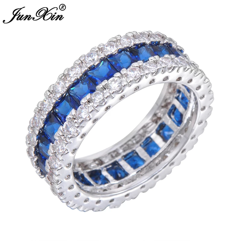 Taille 6,7,8,9,10 Tanzanite 18K Gold Filled Womens Fashion Wedding Band Ring Gift Taille 6,7,8,9,10 Tanzanite 18K Gold Filled Womens Fashion Wedding Band Ring Gift