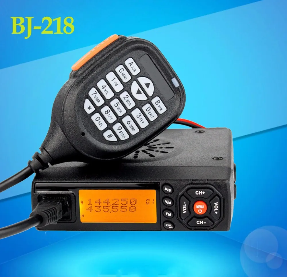 Новое поступление мини-BJ-218 мобильное радио VHF/UHF 136-174/400-470 MHz