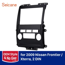 Seicane черный двойной Din автомобильный радиоприемник аудиоадаптер рамка для 2009-2012 Nissan Frontier Xterra Suzuki equator Панель
