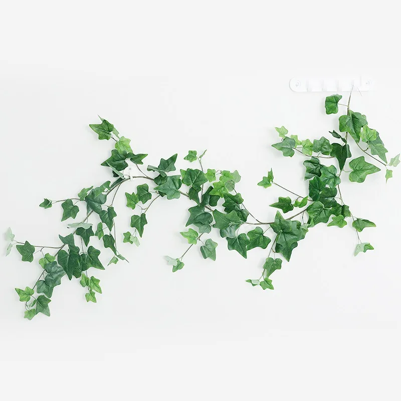 

2019 Artificial Rattan Plant Willow Vine Artificial Sweet Potato Leaves Mexican Home Garden Decoration Fake Green Plants