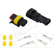 Longyue 10Kit 2 Way female+ male waterproof/Weather Proof, Sealed комплект электрических разъемов-кабель провод