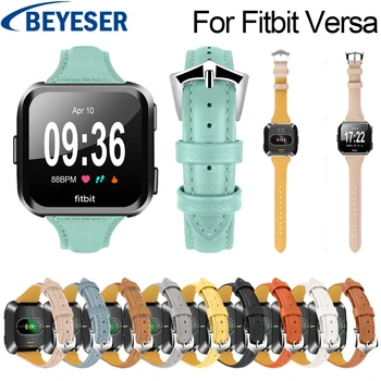 

10 colors high quality Leather Band for Fitbit Versa Replacement Strap Bracelet belt for Fitbit Versa WatchBand strap Wirstband