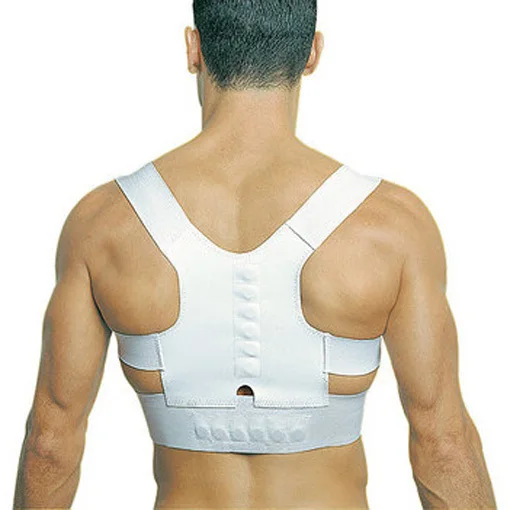 

adjustable unisex magnetic posture back shoulder corrector support brace belt